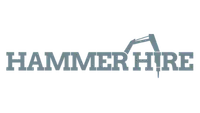 Hammer Hire logo in grey
