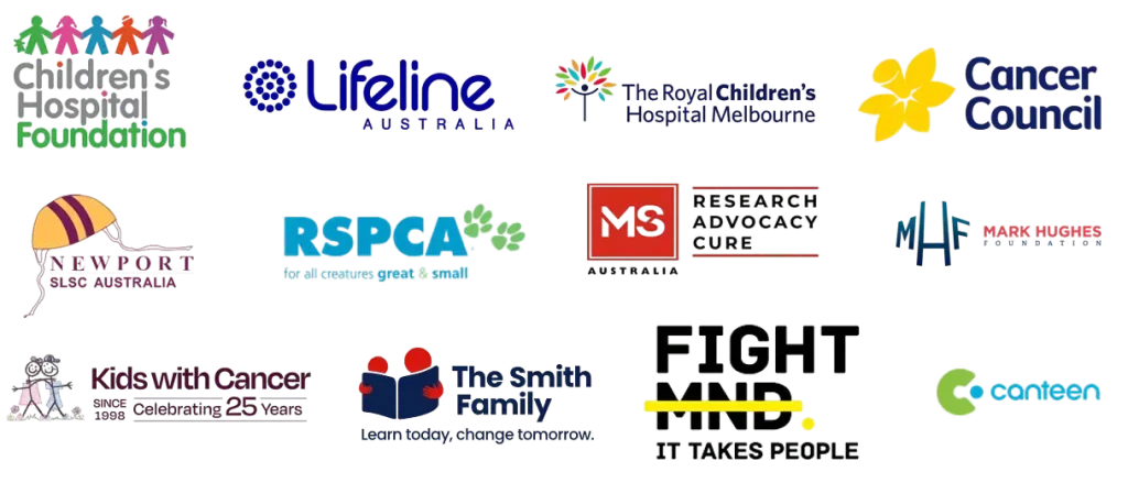Organisations we support logos