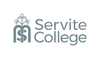 Servite College logo in grey