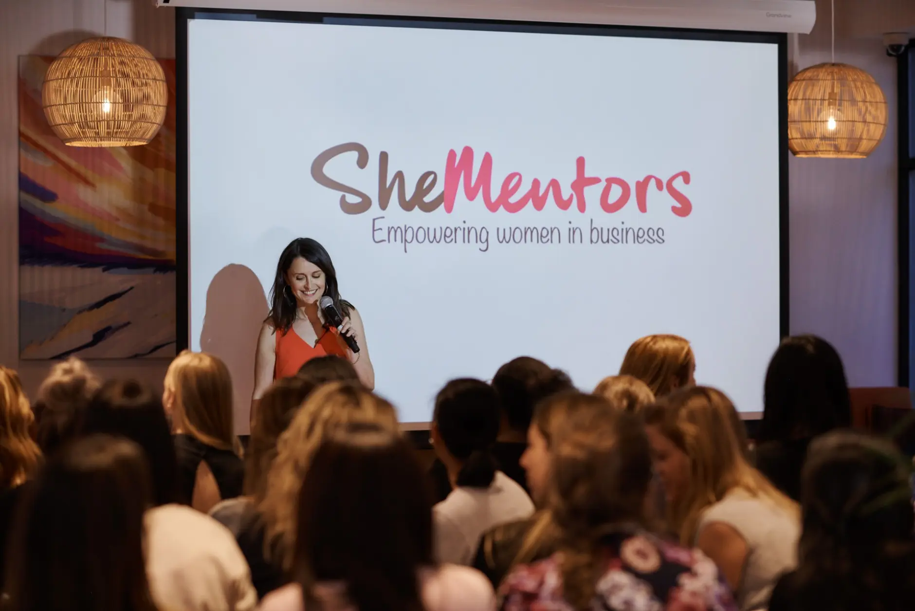 She mentors women in business event