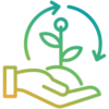 sustainability gradient icon