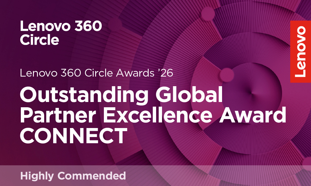 Lenovo highly commended outstanding global partner excellence award connect - badge